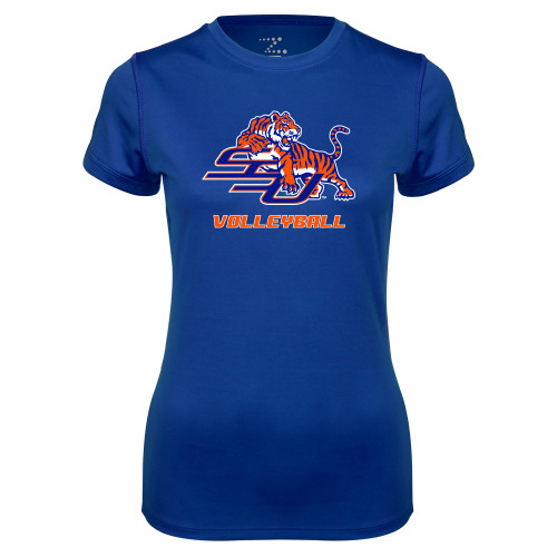  Womens Royal Performance Tee - Volleyball