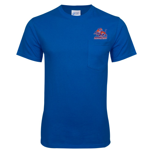  Royal T Shirt w/Pocket - Official Logo