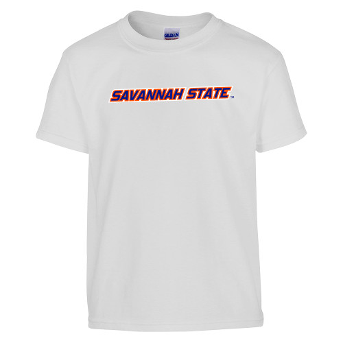  Youth White T Shirt - Wordmark