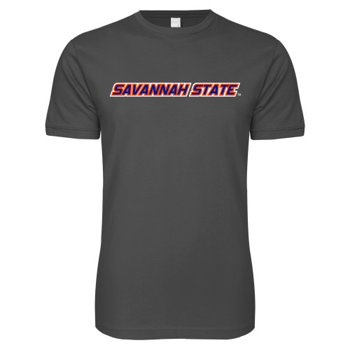  Next Level Charcoal SoftStyle T Shirt - Wordmark