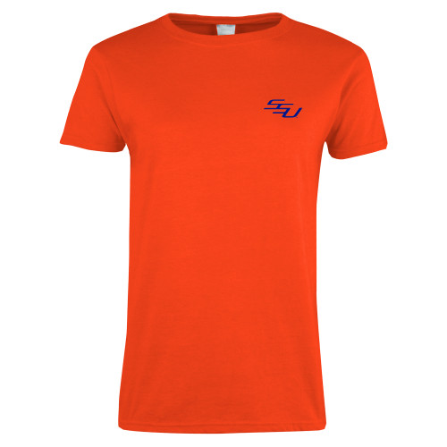  Womens Orange Short Sleeve Tee - SSU