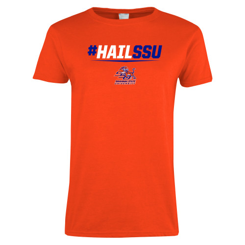  Womens Orange Short Sleeve Tee - #HAILSSU