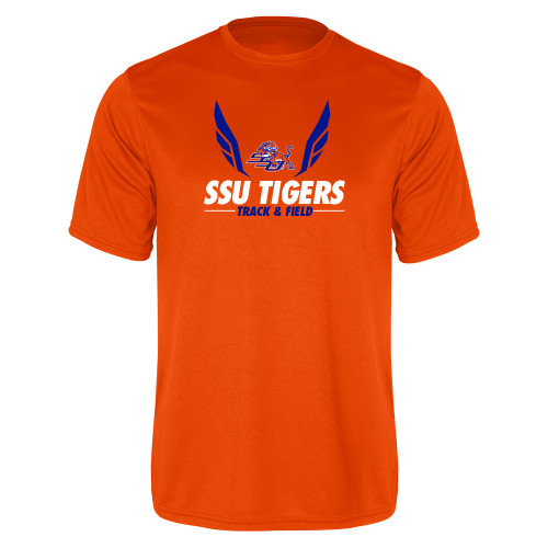  Orange Performance Tee - Track & Field Design