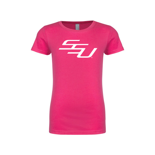  Next Level Girls Fuchsia Fashion Fit T Shirt - SSU