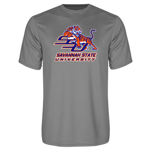  Grey Concrete Performance Tee - Official Logo