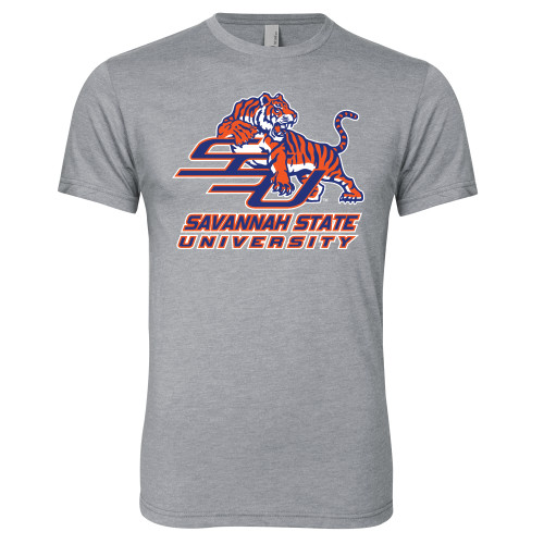  Next Level Heather Grey Triblend Tee - Official Logo