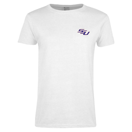  Womens White Short Sleeve Tee - SSU