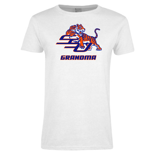  Womens White Short Sleeve Tee - Grandma
