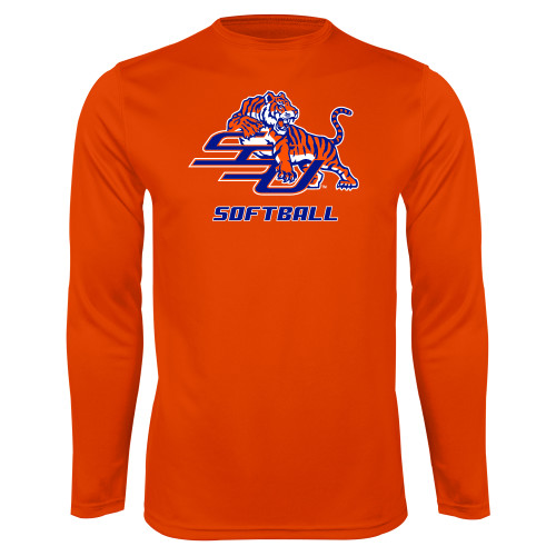 Main Image for  Orange Performance Long Sleeve Shirt