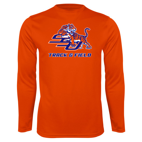  Orange Performance Long Sleeve Shirt - Track & Field