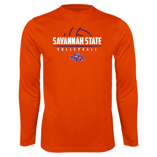 Main Image for  Orange Performance Long Sleeve Shirt