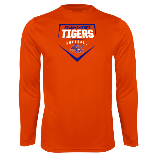 Main Image for  Orange Performance Long Sleeve Shirt