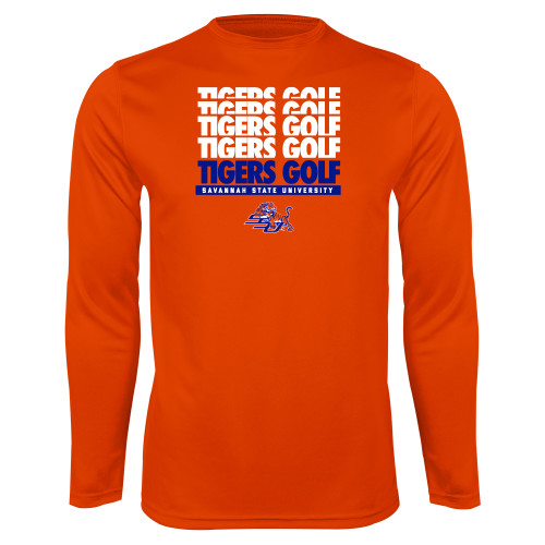 Main Image for  Orange Performance Long Sleeve Shirt