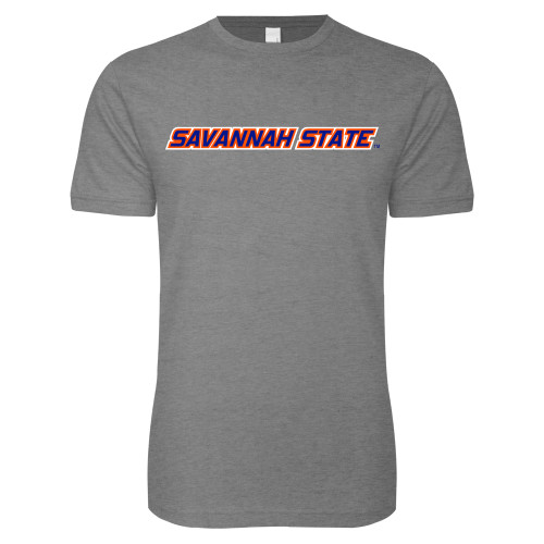  Next Level Heather Grey SoftStyle T Shirt - Wordmark