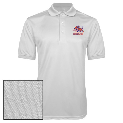  White Dry Mesh Polo - Official Logo