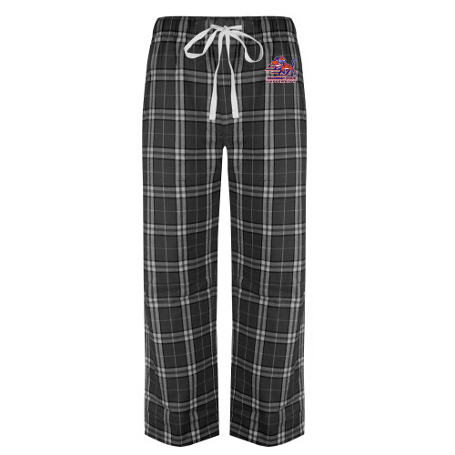  Black/Grey Flannel Pajama Pant - Official Logo