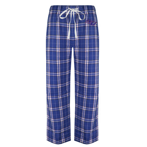  Royal/White Flannel Pajama Pant - SSU