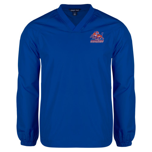  Royal V Neck Raglan Windshirt - Official Logo