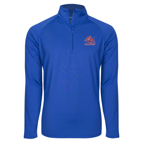  Sport Tek Royal Sport Wick Stretch 1/2 Zip Pullover - Official Logo