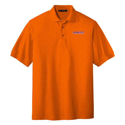  Orange Silk Touch Polo - Horizontal Mark