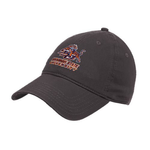  Charcoal Unstructured Adjustable Low Profile Hat - Official Logo