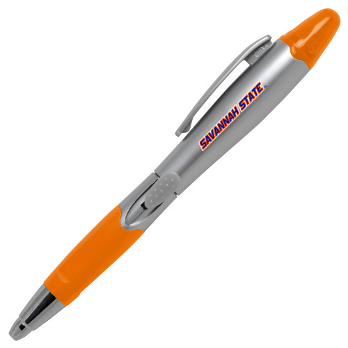  Silver/Orange Blossom Pen/Highlighter - Wordmark