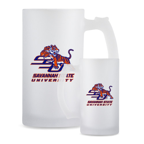  Full Color Decorative Frosted Glass Mug 16oz - Official Logo