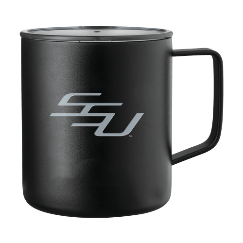  Rover Camp Vacuum Insulated Black Mug 14oz - SSU Engraved