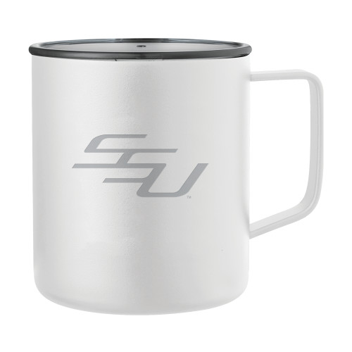  Rover Camp Vacuum Insulated White Mug 14oz - SSU Engraved