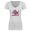 Thumbnail image for  Next Level Womens White Ideal V Tee
