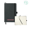 Thumbnail image for  5.5 x 8.5 Black FSC Mix Recycled Leather Bound Journal