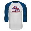 Thumbnail image for  White/Royal Raglan Baseball T Shirt