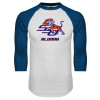 Thumbnail image for  White/Royal Raglan Baseball T Shirt