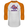 Thumbnail image for  White/Orange Raglan Baseball T Shirt