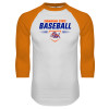 Thumbnail image for  White/Orange Raglan Baseball T Shirt