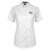 Thumbnail image for  Womens White Twill Button Up Short Sleeve