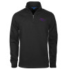 Thumbnail image for  Black Slub Fleece 1/4 Zip Pullover