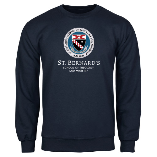  Navy Fleece Crew - Stacked Primary