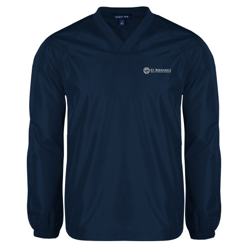  Navy V Neck Raglan Windshirt - Primary Mark