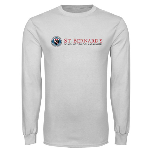  White Long Sleeve T Shirt - Primary Mark