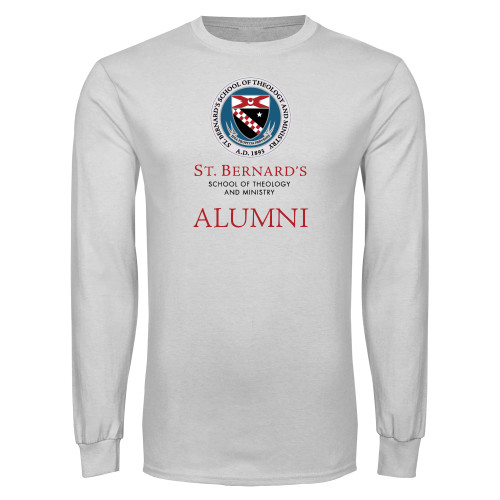  White Long Sleeve T Shirt - St. Bernards Alumni
