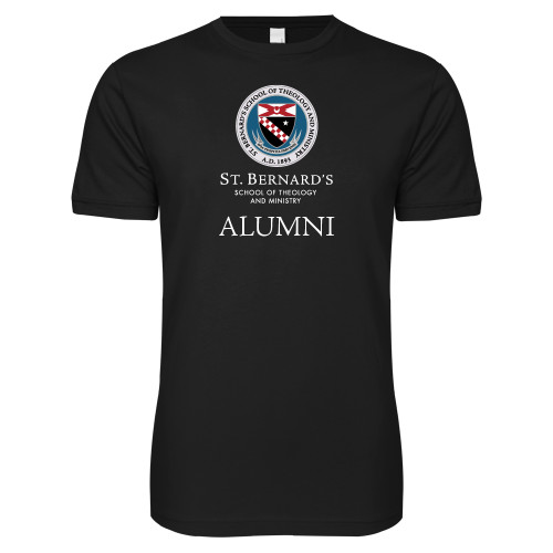  Next Level Black SoftStyle T Shirt - St. Bernards Alumni