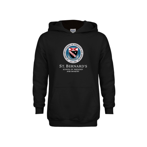  Youth Black Fleece Hoodie - Stacked Primary