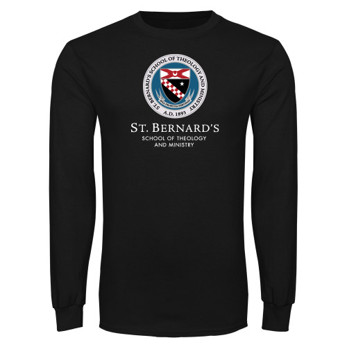  Black Long Sleeve T Shirt - Stacked Primary