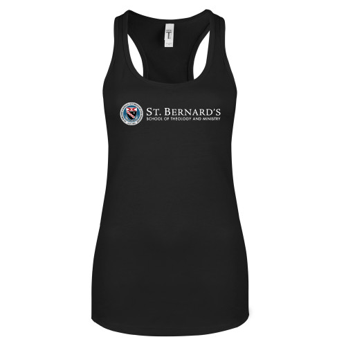  Next Level Womens Black Racerback Tank  - Primary Mark