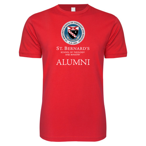  Next Level Red Softstyle T Shirt - St. Bernards Alumni