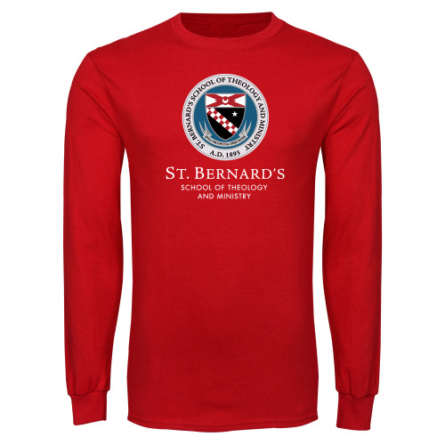  Red Long Sleeve T Shirt - Stacked Primary