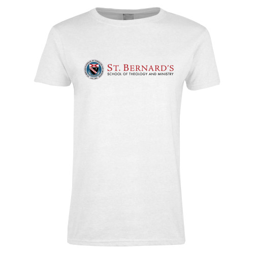  Womens White Short Sleeve Tee - Primary Mark