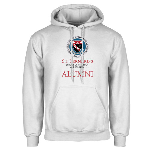  White Fleece Hoodie - St. Bernards Alumni