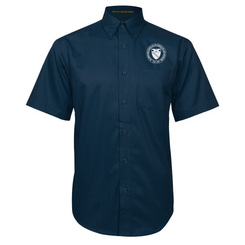  Navy Twill Button Down Short Sleeve - Primary Seal